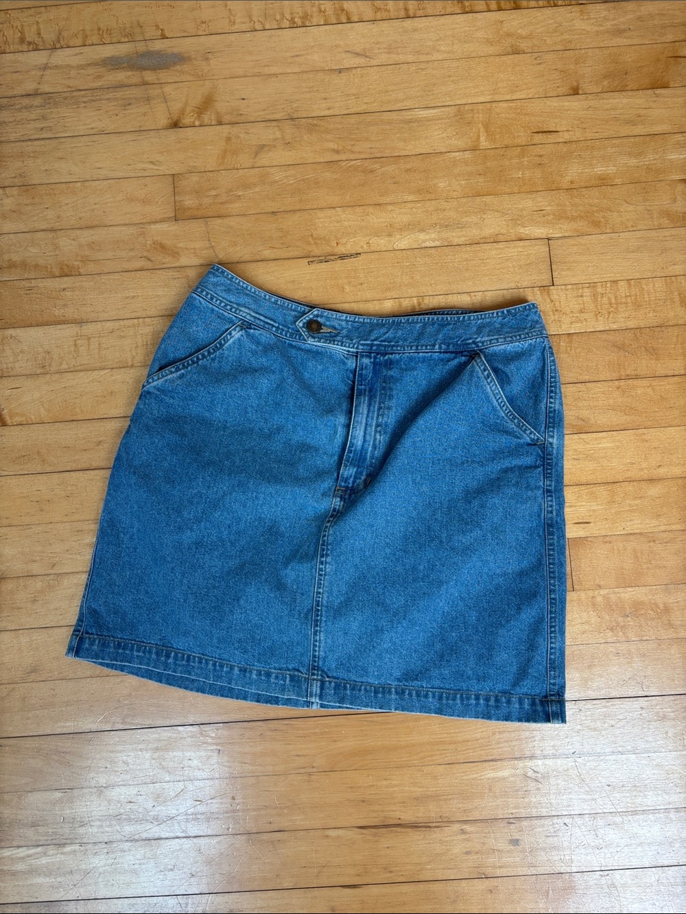 Liz Claiborne Blue Denim Mini Skirt